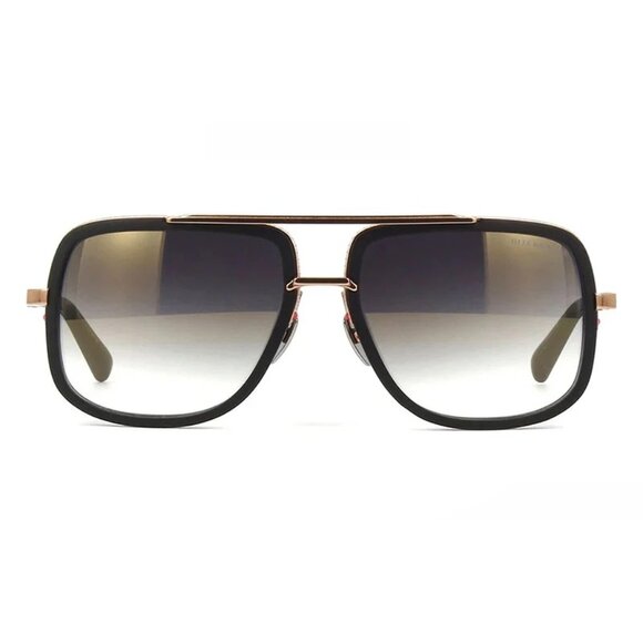 NEW  DITA SUNGLASSES GOLD BLACK AVIATOR MEN EYEWEAR DITA - Picture 2 of 4